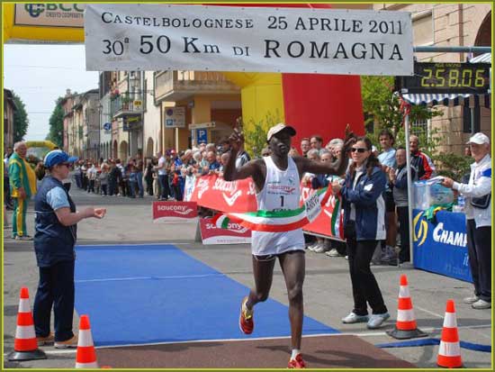 Record della Carlin alla 50 km di Romagna
